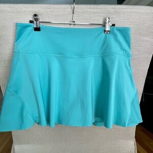 Athleta Ace Tennis Skort 13.5 Turquoise Blue Large